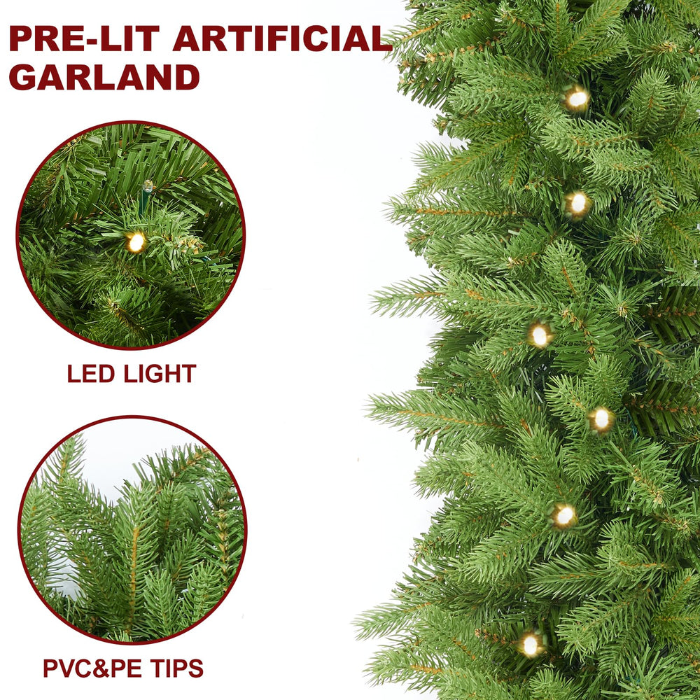 INSTREE CHRISTMAS gros plan sur branches PE mettant en valeur texture durable