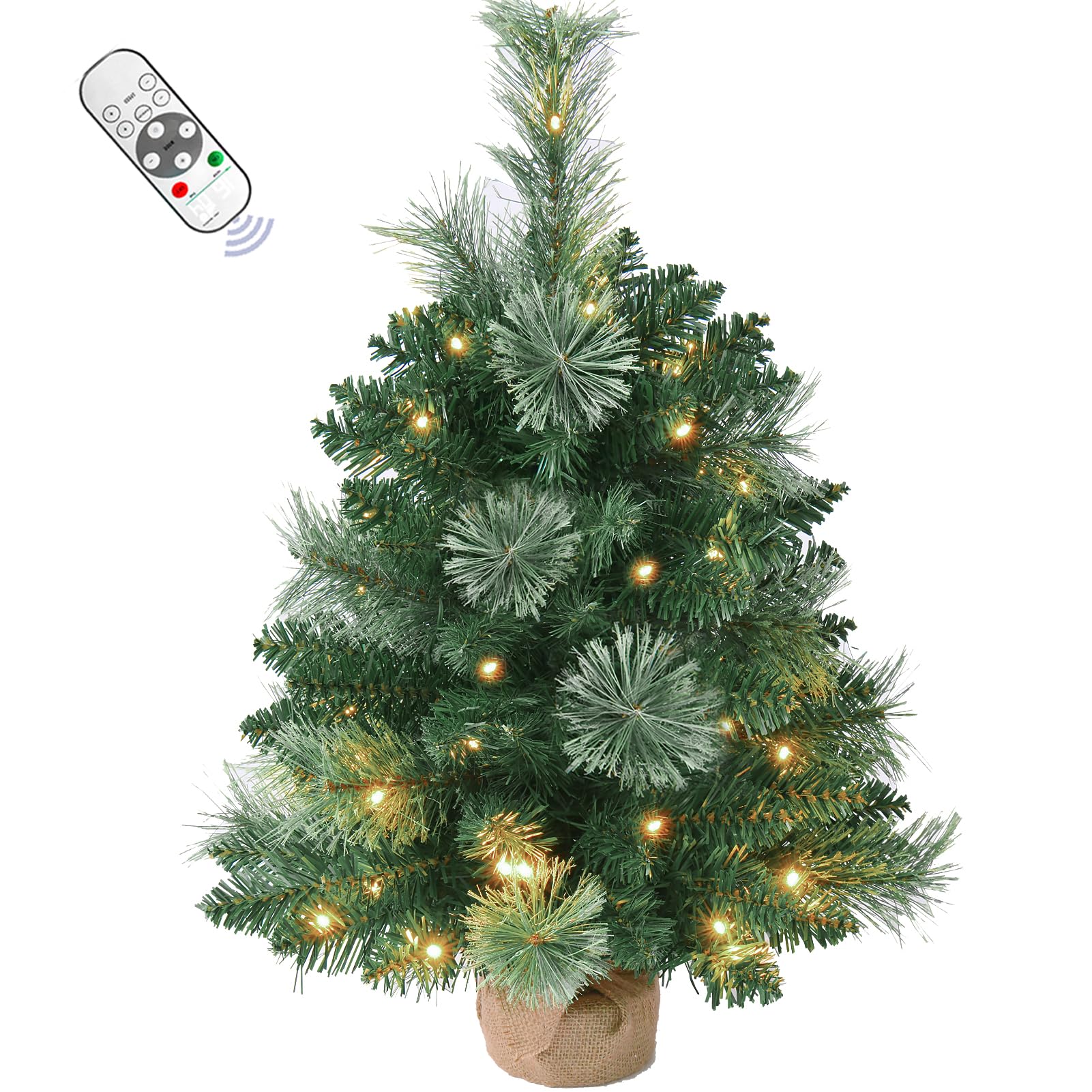 INSTREE CHRISTMAS sapin face prêt à décorer, apporte ambiance chaleureuse