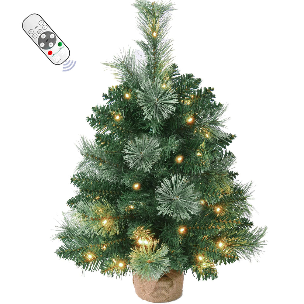 INSTREE CHRISTMAS sapin face prêt à décorer, apporte ambiance chaleureuse
