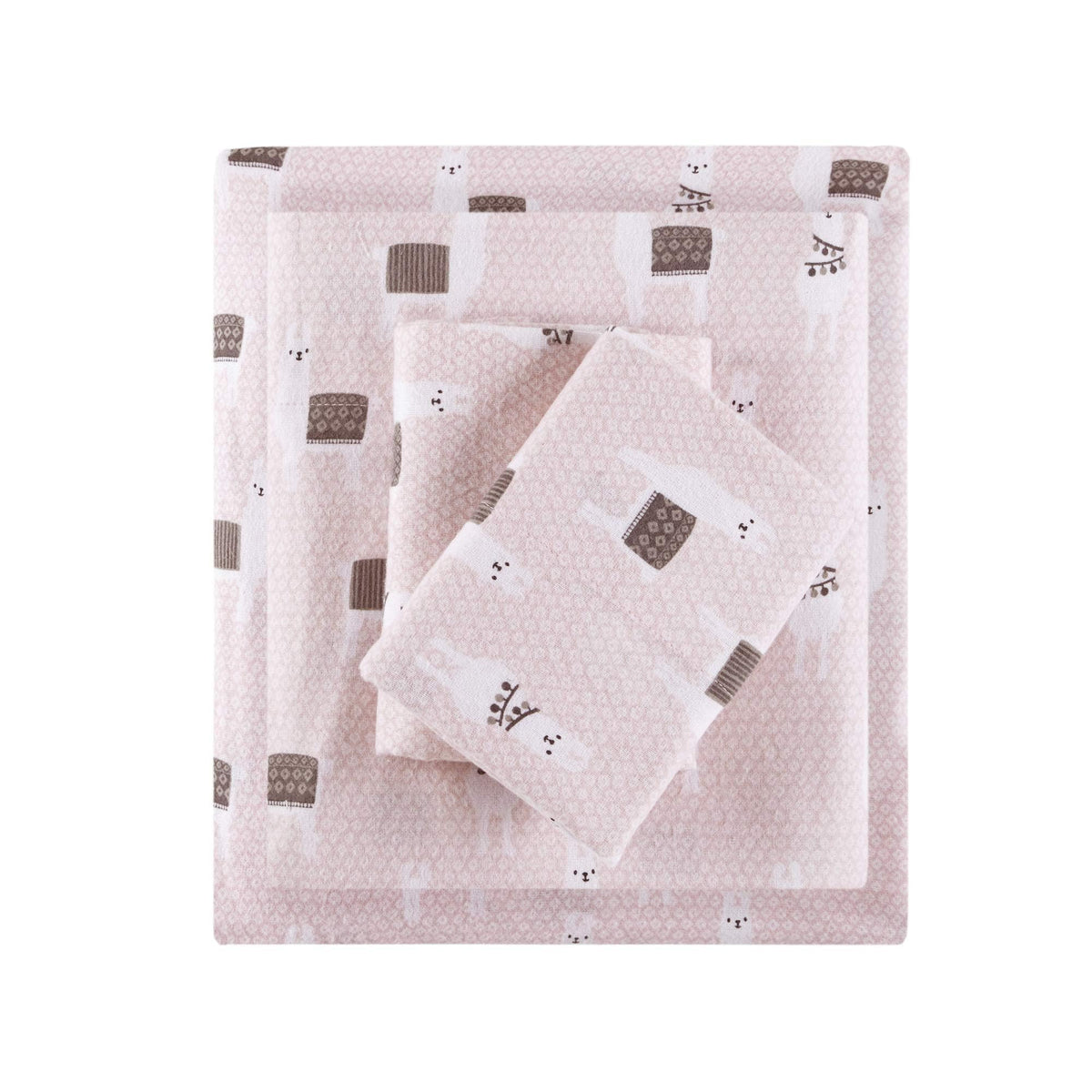 Intelligent Design emballage avant montrant la parure et le motif pink llamas, pratique pour identification