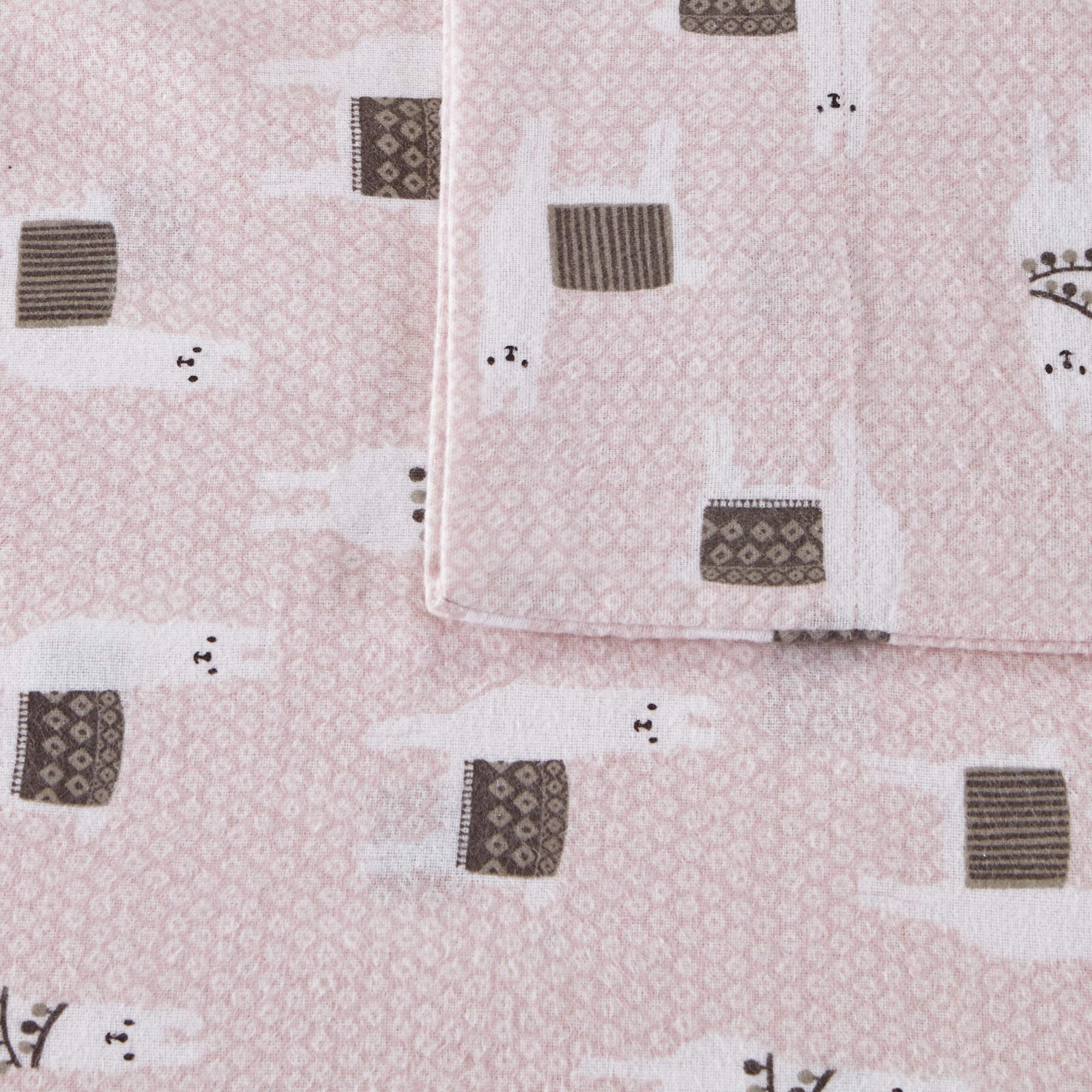Intelligent Design taie d'oreiller pink llamas mettant en valeur le motif ludique pour enfants