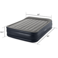 Intex panneau de gonflage montrant pompe intégrée et contrôle simple