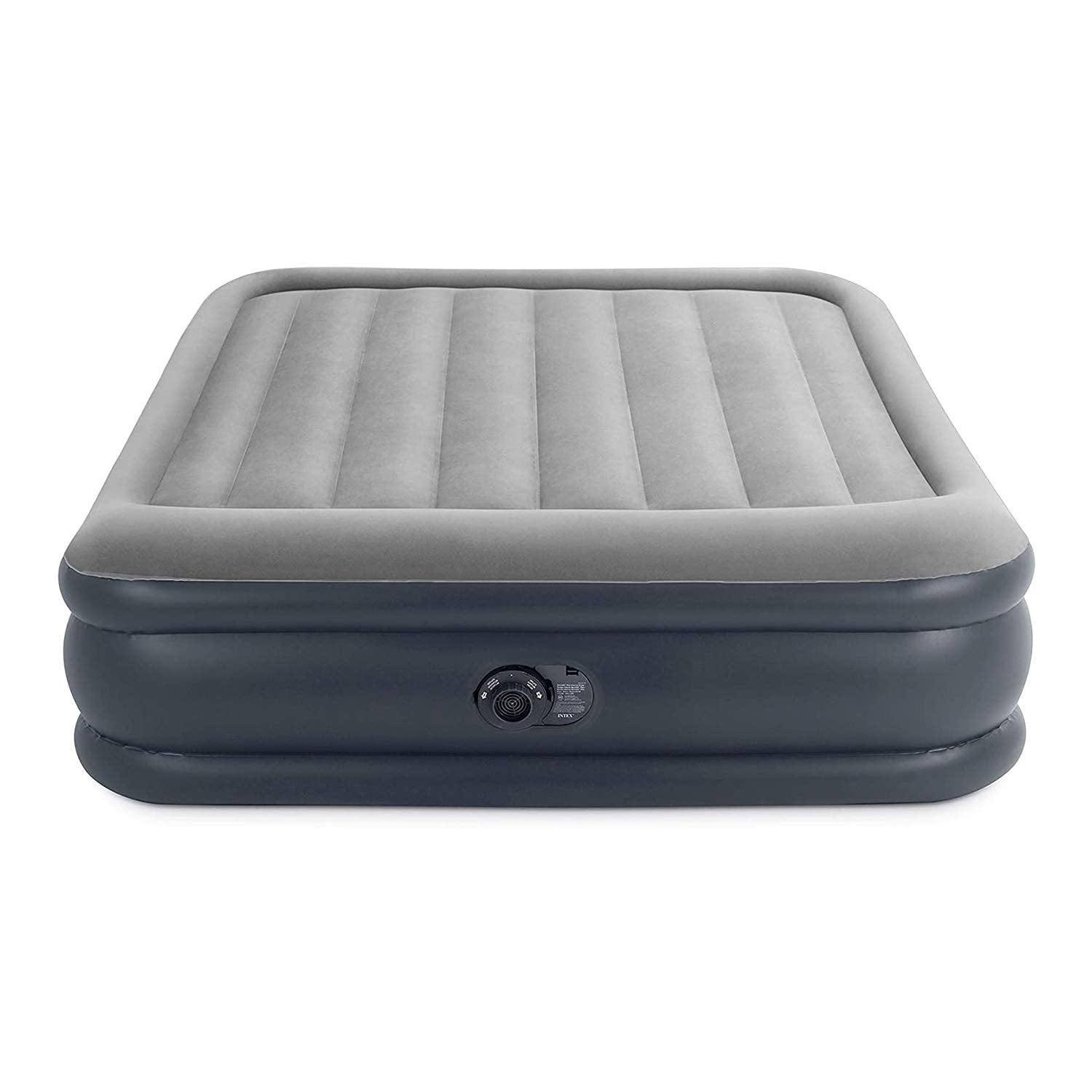 Intex matelas dégonflé et plié montrant rangement rapide et gain de place