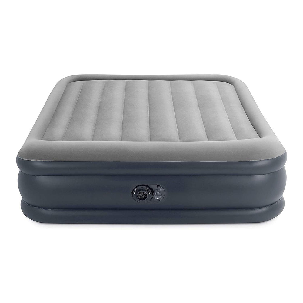 Intex matelas dégonflé et plié montrant rangement rapide et gain de place