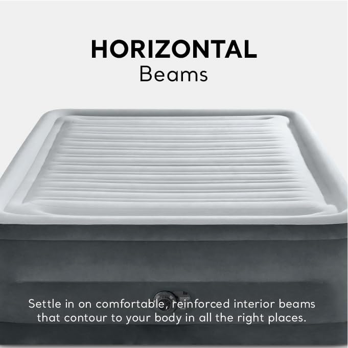 Intex deux personnes dormant confortablement sur matelas Queen