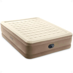 INTEX vue de face du matelas Queen 18" affichant hauteur et finition veloutée