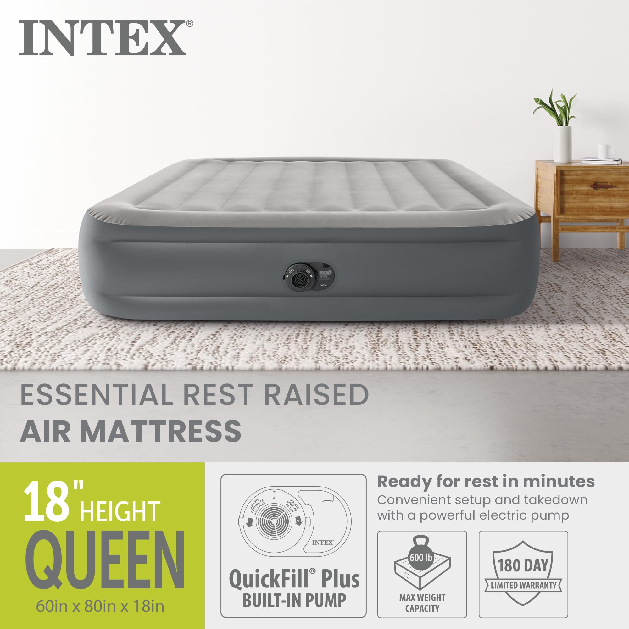 Intex gros plan surface velours soulignant douceur et maintien des draps