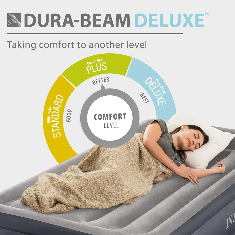 Intex matelas installé en chambre pour utilisation intérieure confortable