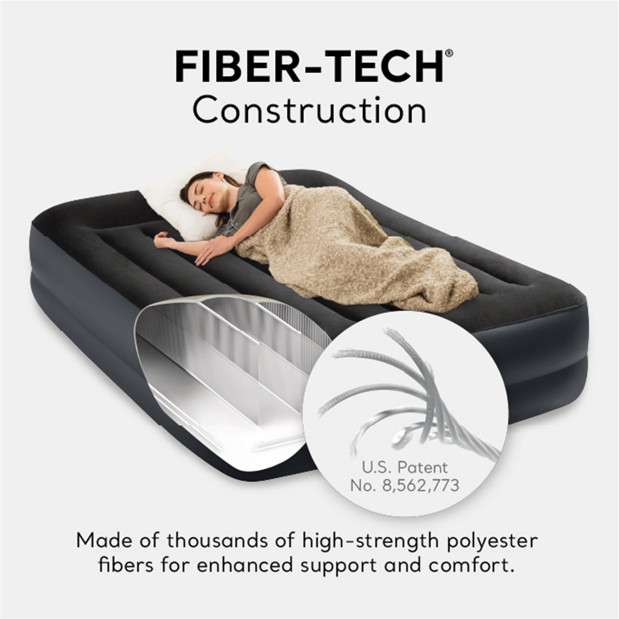 Intex oreiller intégré détail pour soutien de la tête confortable