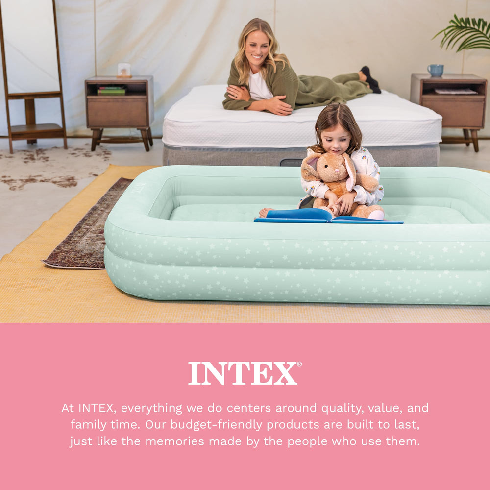 INTEX comparaison taille montrant dimension adaptée aux enfants
