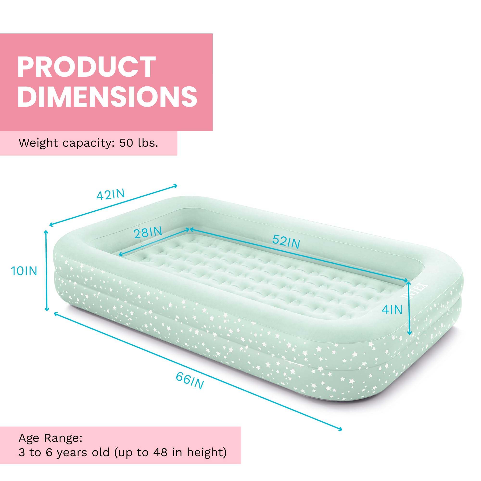 INTEX matelas interne amovible retiré pour plus d'épaisseur et confort