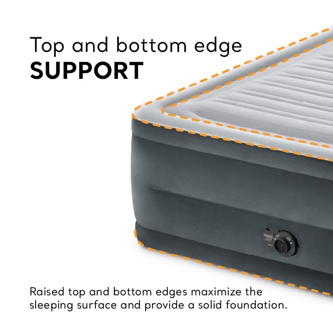Intex plié dans sac de transport compact pour rangement facile