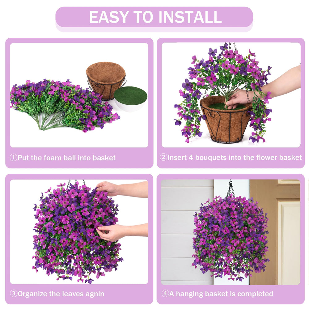 INXUGAO gros plan sur marguerites violettes effet réaliste et coloré