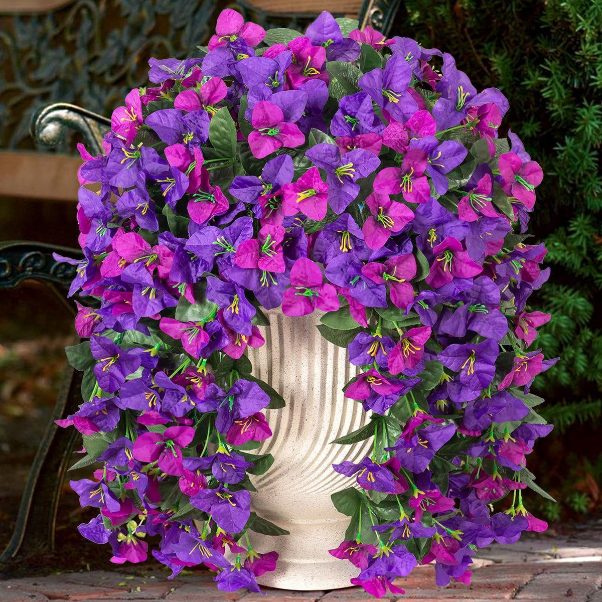 INXUGAO guirlande bougainvillier suspendue montrant aspect réaliste et finition durable