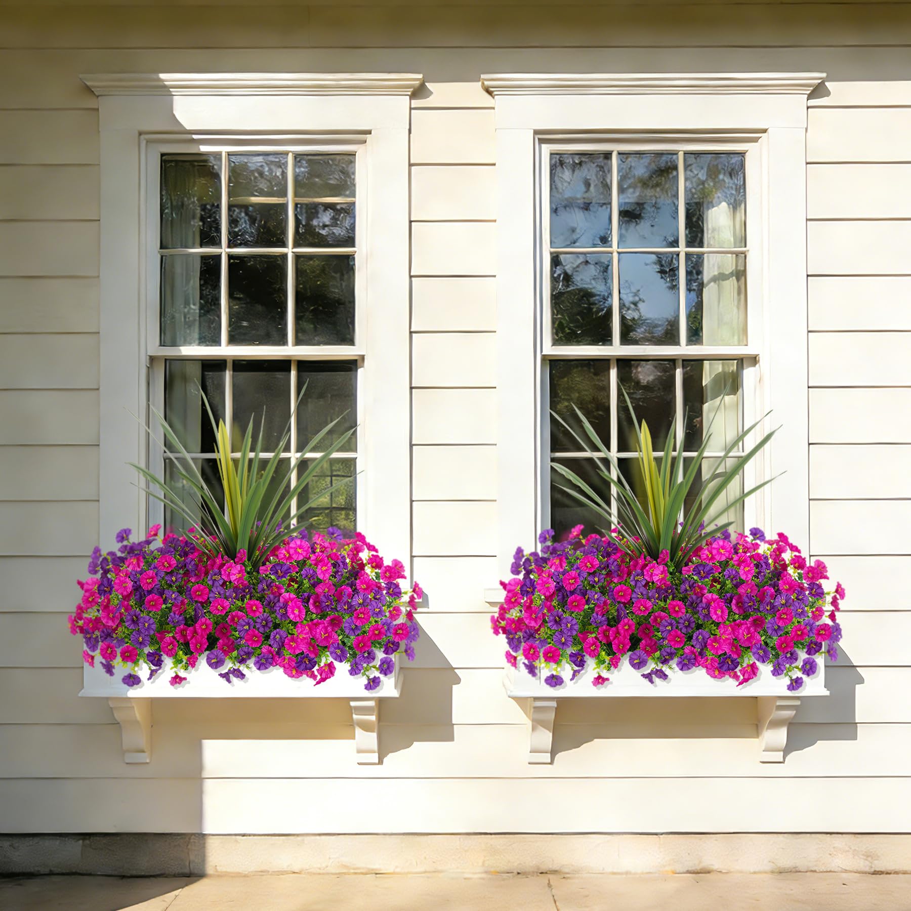 INXUGAO jardinière sur terrasse avec fleurs apportant couleur durable