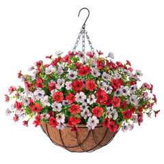INXUGAO panier face pleine montrant fleurs et rotin pour décoration sans entretien