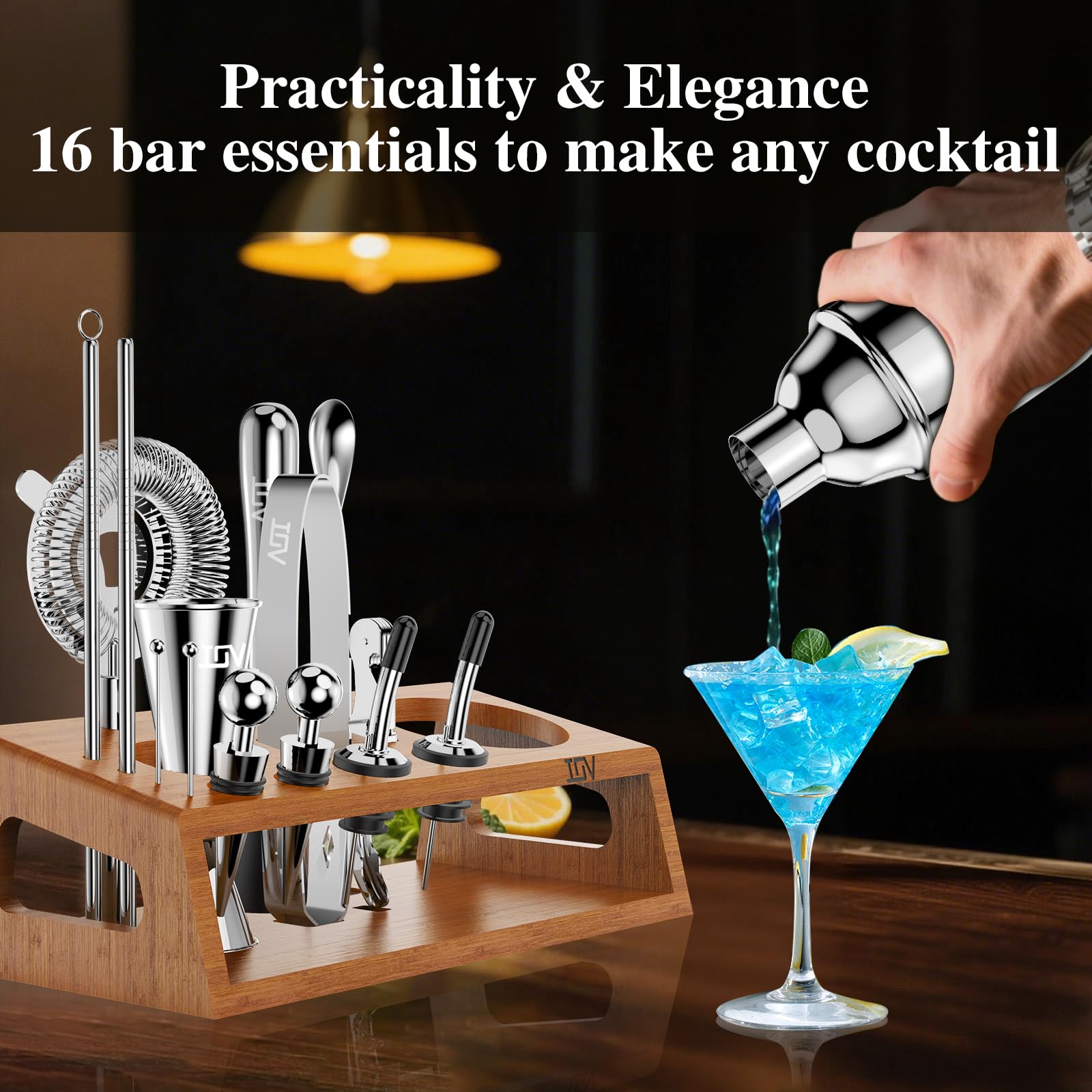 IOV livret de recettes ouvert pour apprendre 28 cocktails