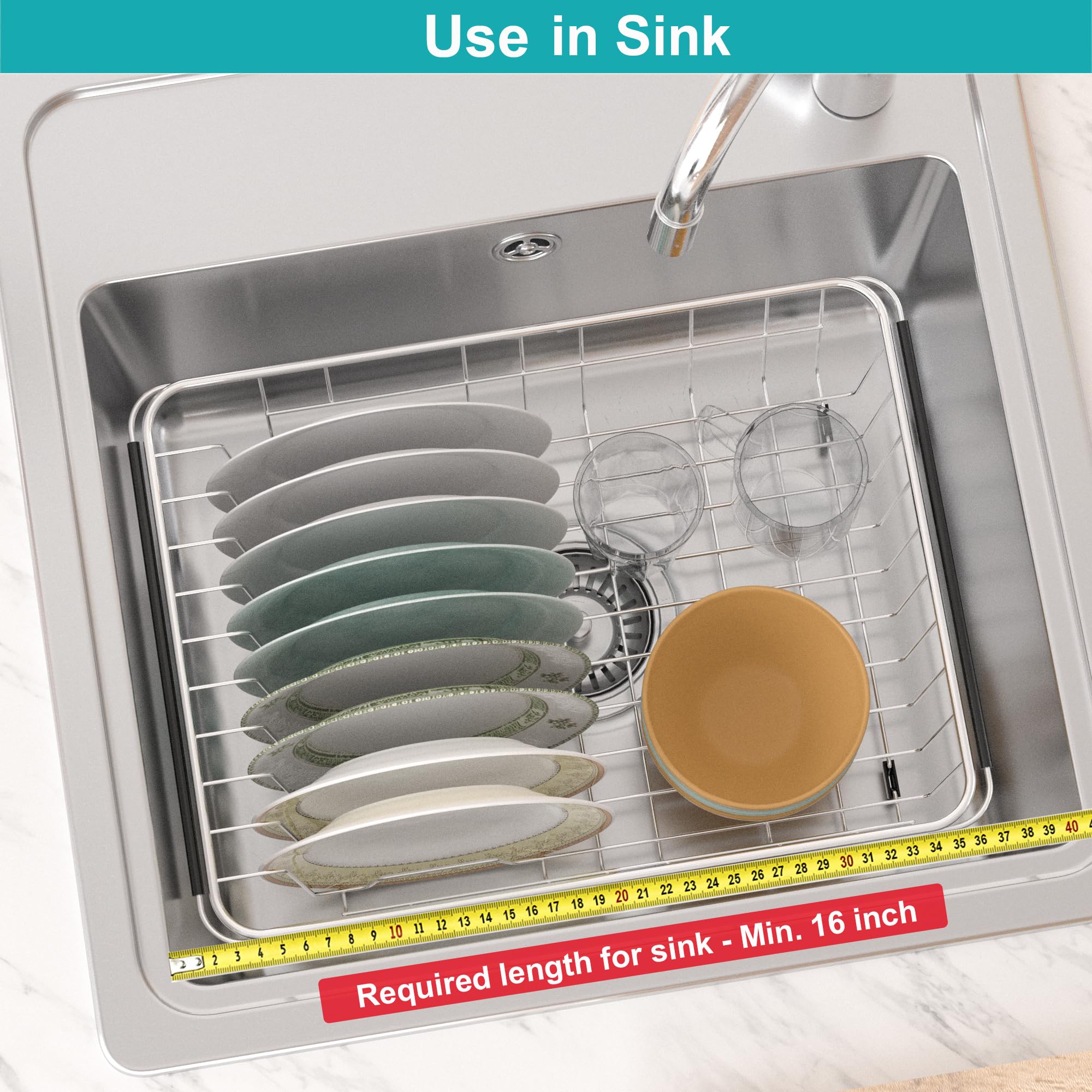 iPEGTOP égouttoir chargé d'assiettes et verres pour séchage efficace