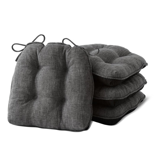 IPYNBAP vue avant lot de 4 coussins gris foncé, confort amélioré