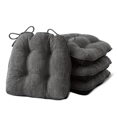 IPYNBAP vue avant lot de 4 coussins gris foncé, confort amélioré