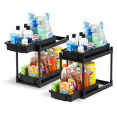 IRIS USA vue avant du lot de 2 organisateurs montrant packaging et dimensions utiles