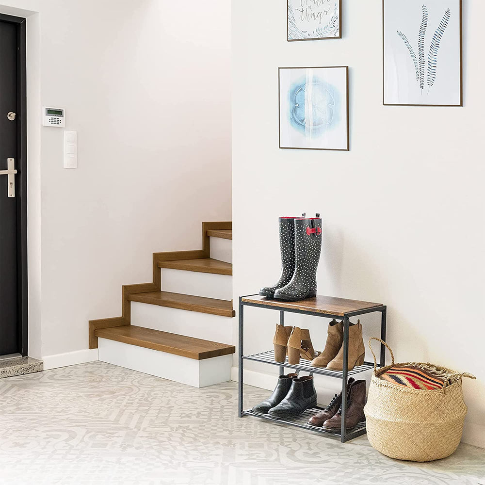 IRIS USA plateau utilisé comme console décorative avec plante