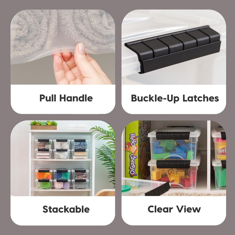 IRIS USA vue intérieure avec dimensions pour visualiser capacité et organisation
