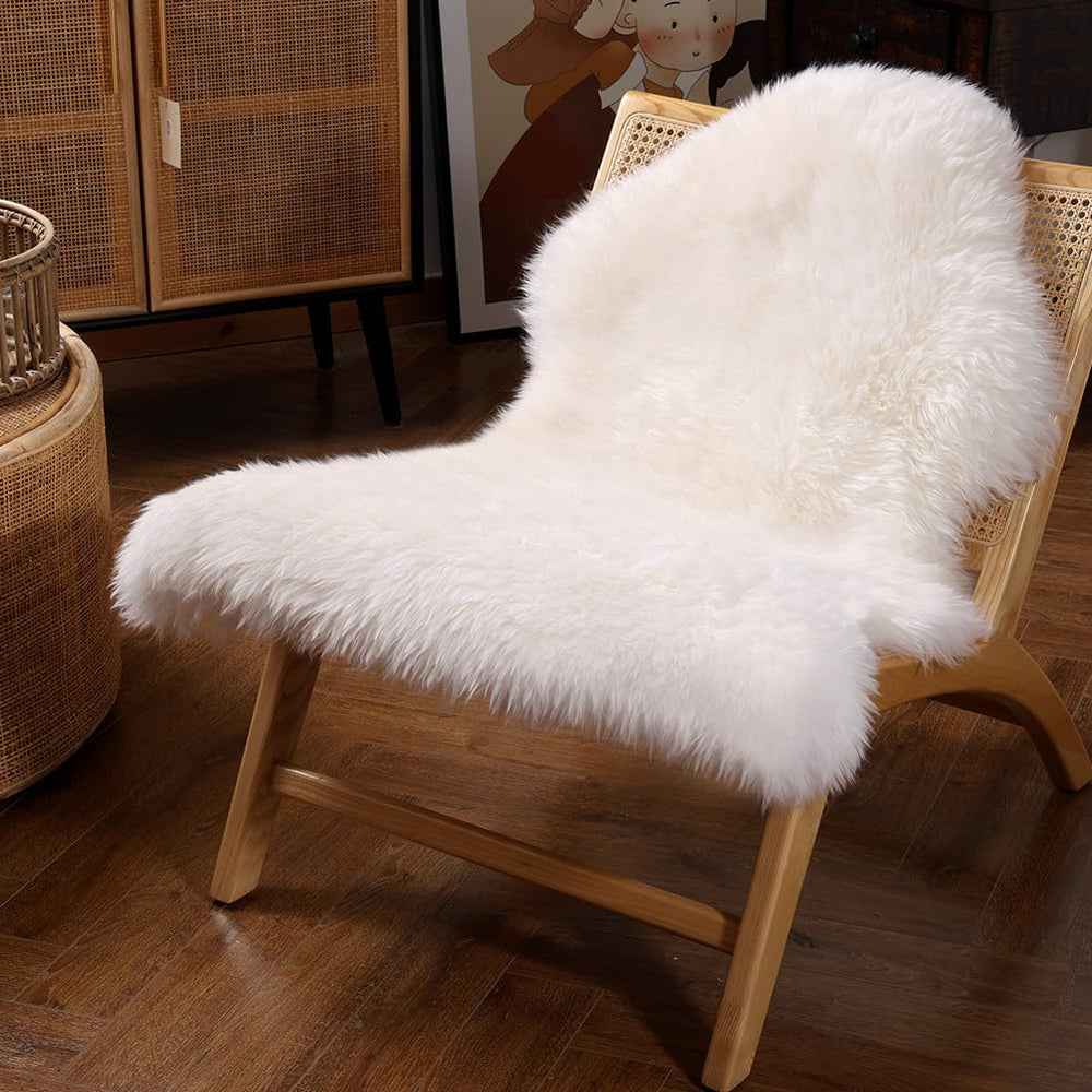IRIWOOL tapis visage entier crème montrant luxe et confort
