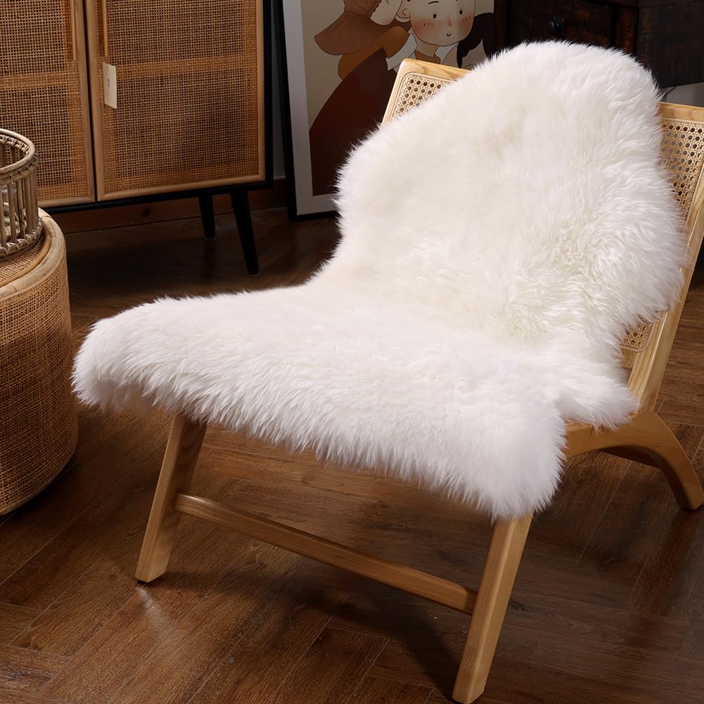 IRIWOOL tapis visage entier crème montrant luxe et confort