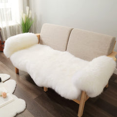 IRIWOOL tapis face avant crème, apporte chaleur décorative