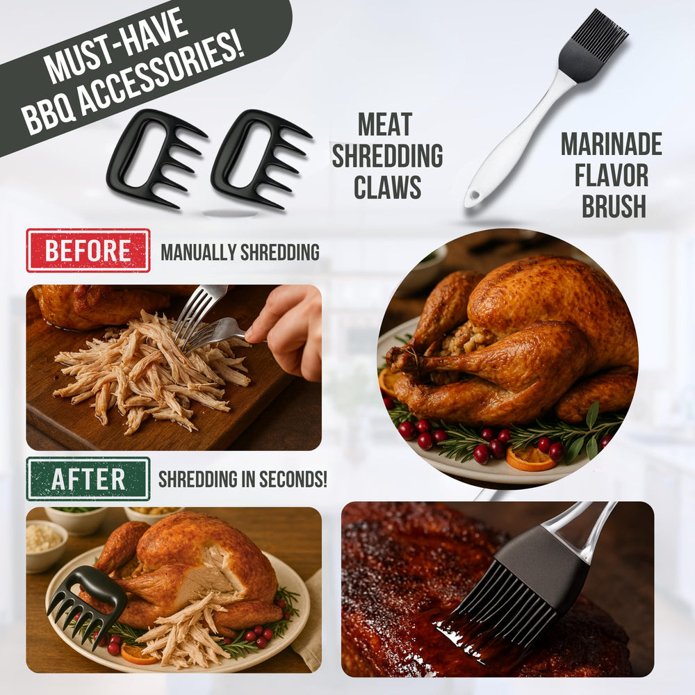 Iron Grillers brosse et outils nettoyage pour entretien facile