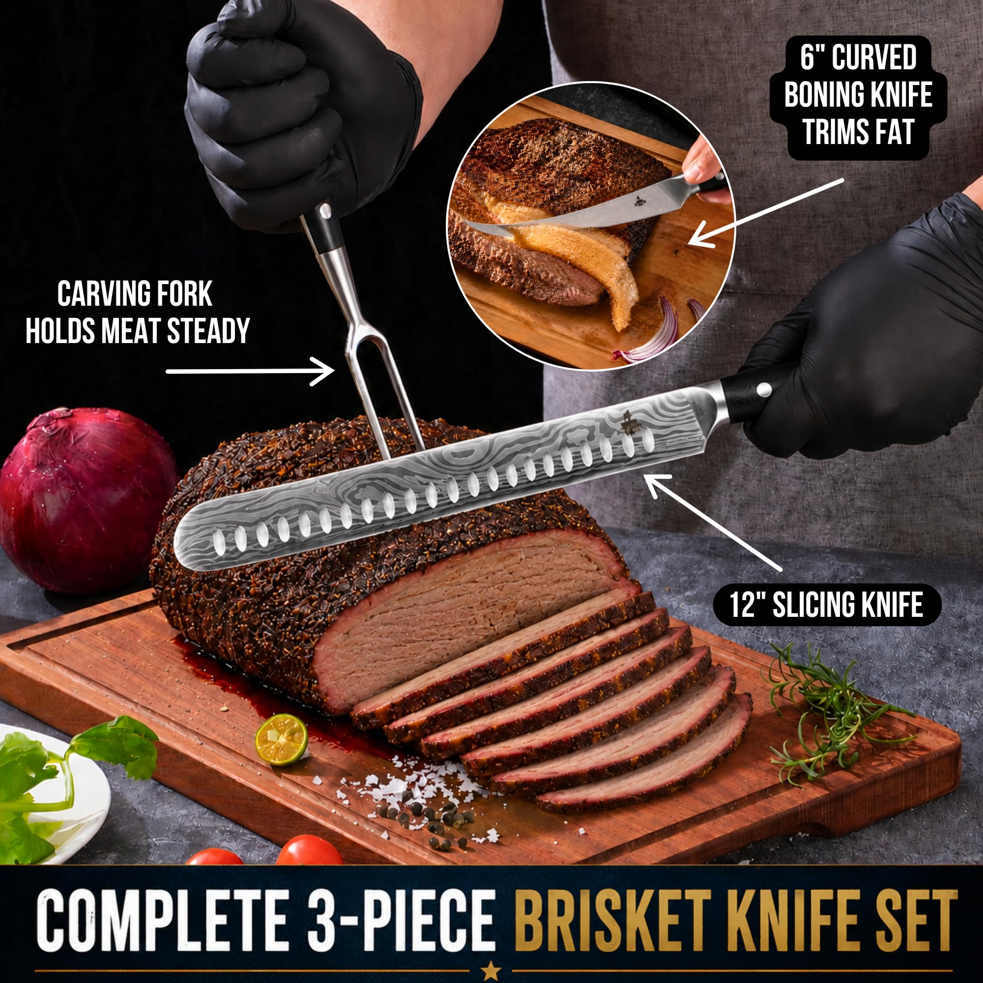 Iron Grillers lame 12" damas, gros plan montrant tranchant précis