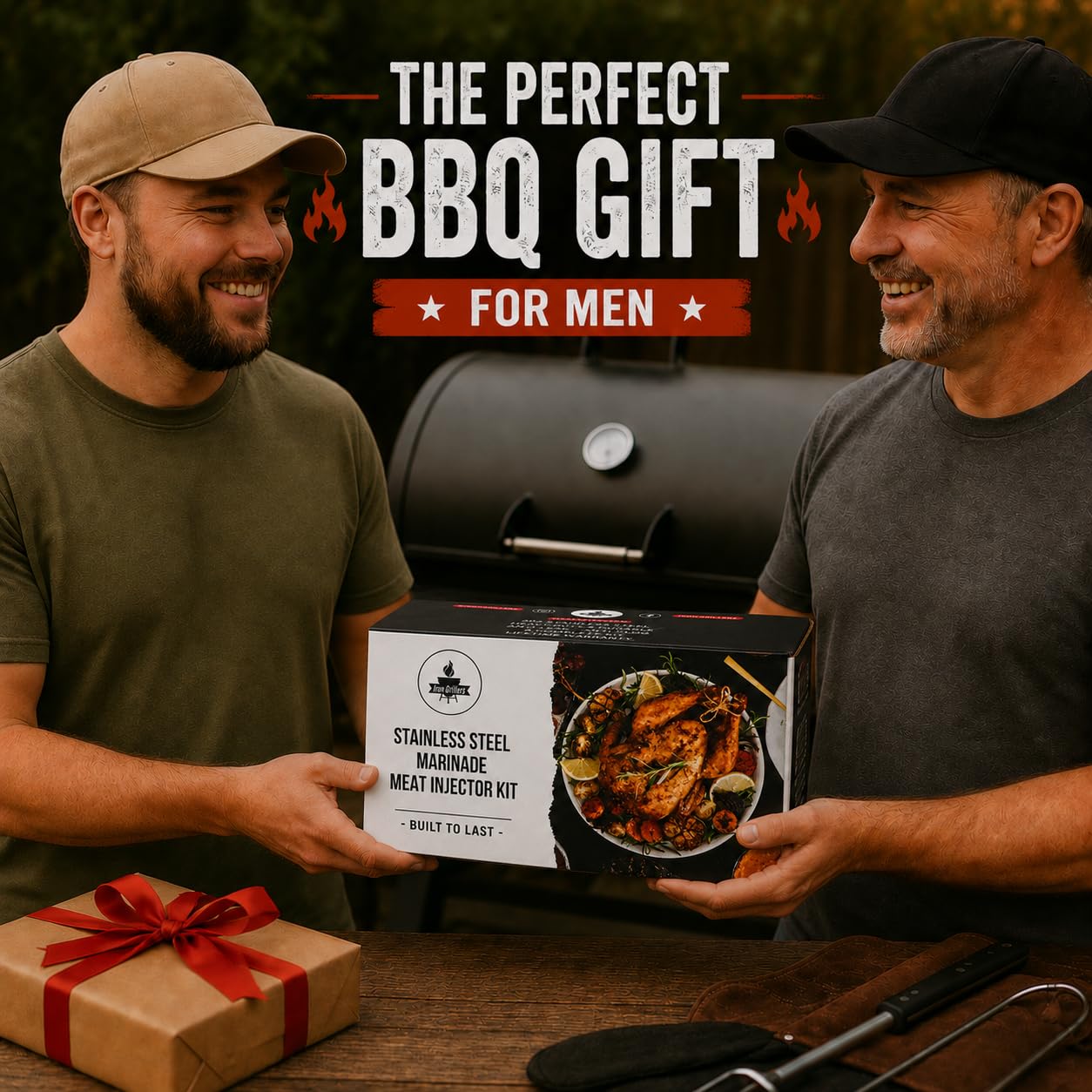 Iron Grillers style de vie barbecue kit utilisé pendant cuisson