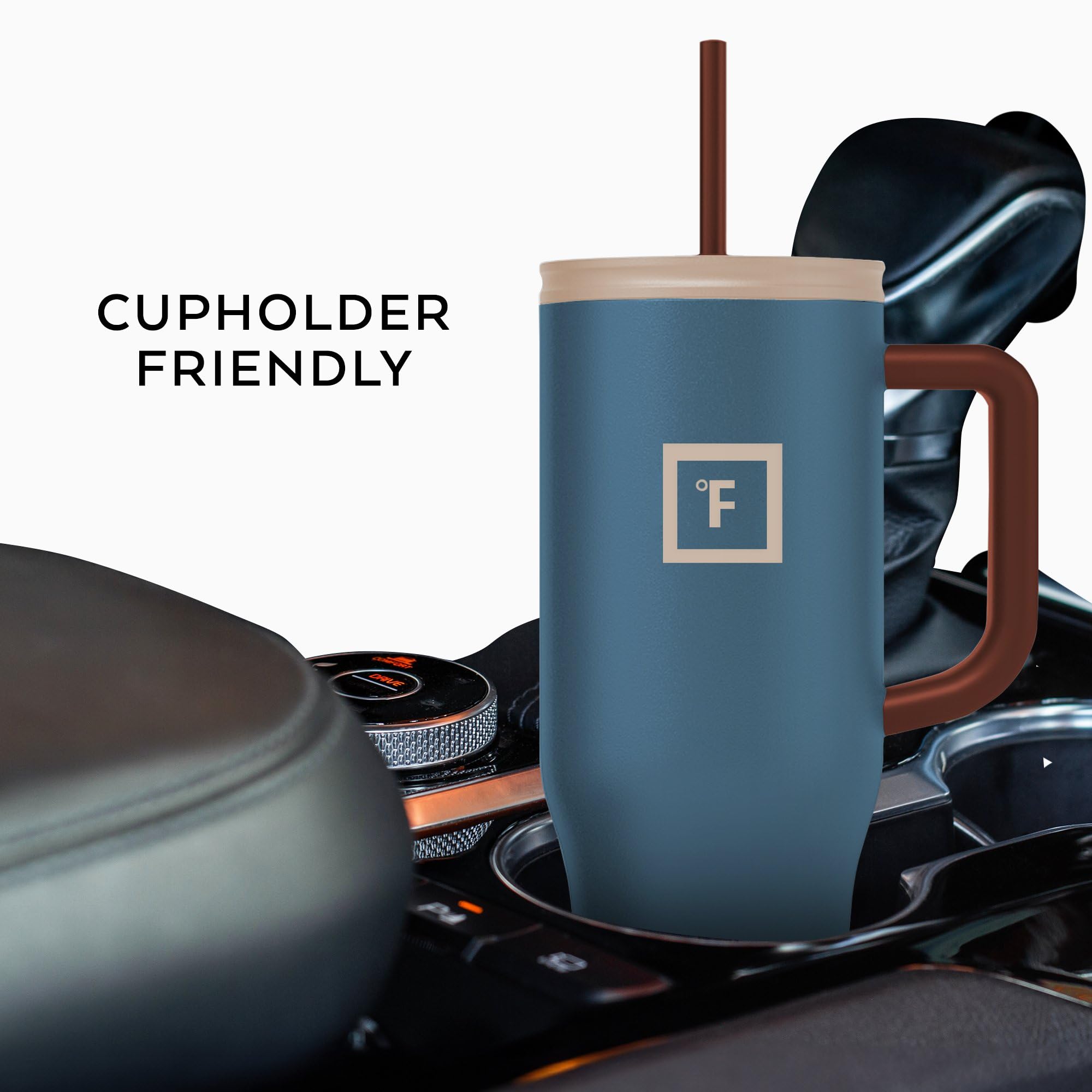 IRON °FLASK Co-Pilot dans porte-gobelet voiture stabilisée et sûre