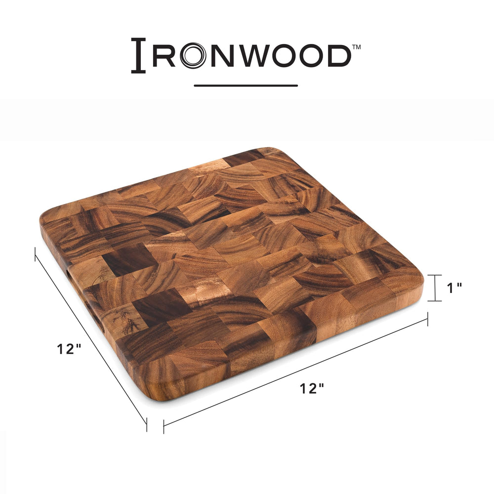 Ironwood planche Oslo taille comparée à une main, dimension pratique