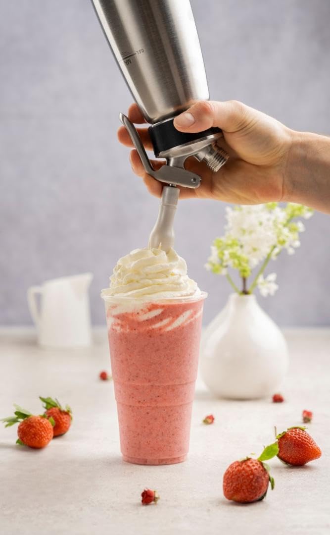 iSi Cream Profi Whip détail acier inoxydable robuste, durabilité professionnelle