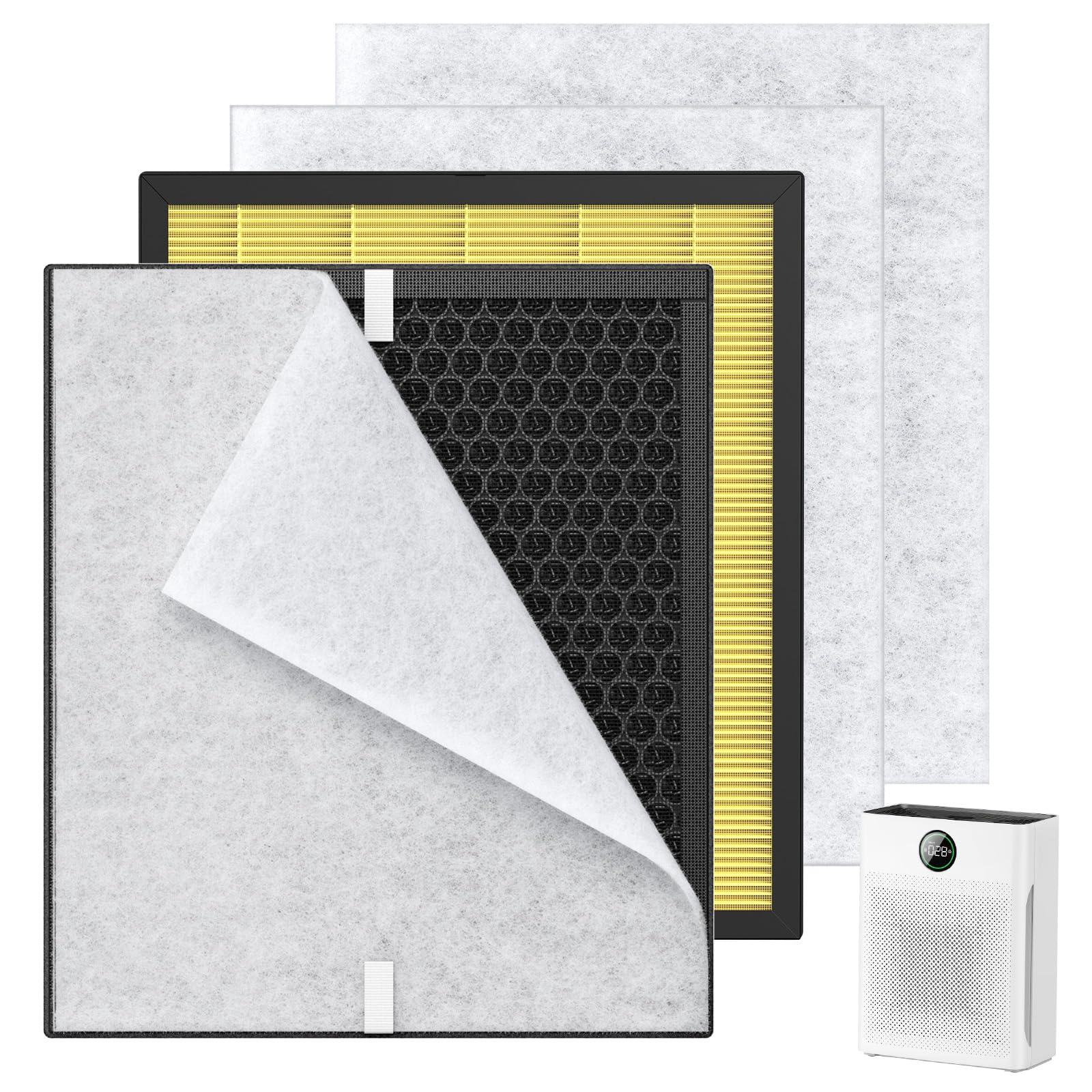 isingo vue avant du pack de deux filtres PR1 montrant emballage et contenu, pratique
