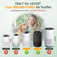 isinlive filtre installé dans purificateur Core 300 en fonctionnement utile