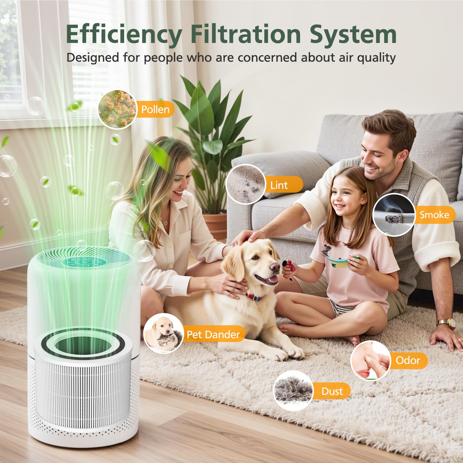 isinlive filtre Core 300 présenté dans un salon pour air intérieur plus propre