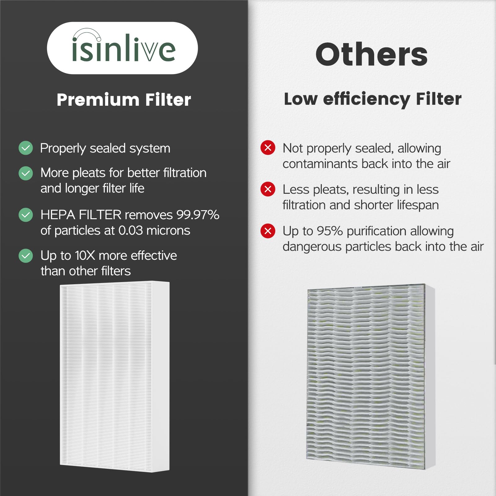isinlive étiquette produit avec informations et certification FSC