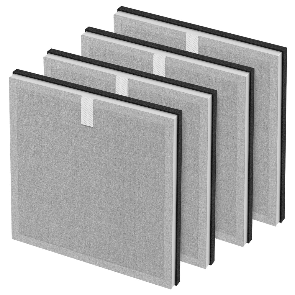 isinlive pack de 4 filtres en emballage avant montrant compatibilité PureZone, remplace efficacement