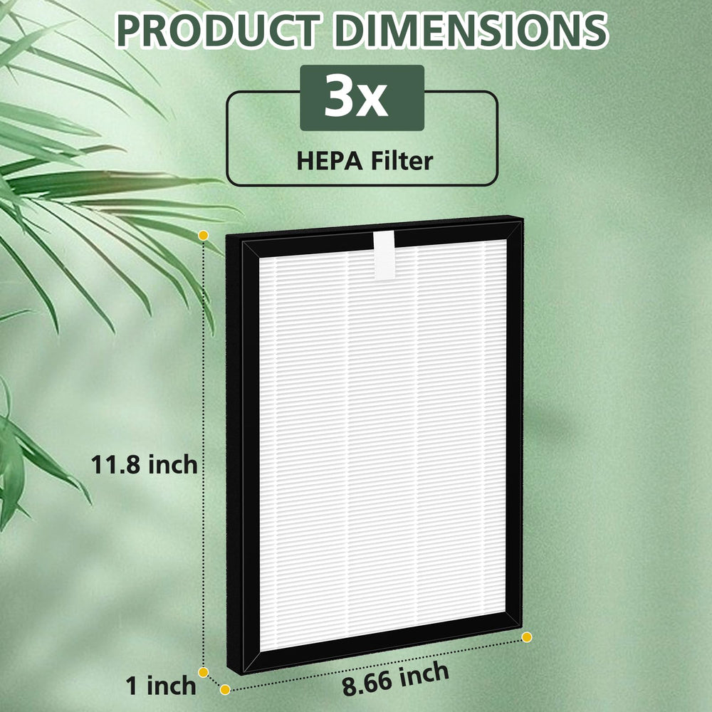 isinlive filtre à l'échelle d'une main indiquant dimensions pratiques