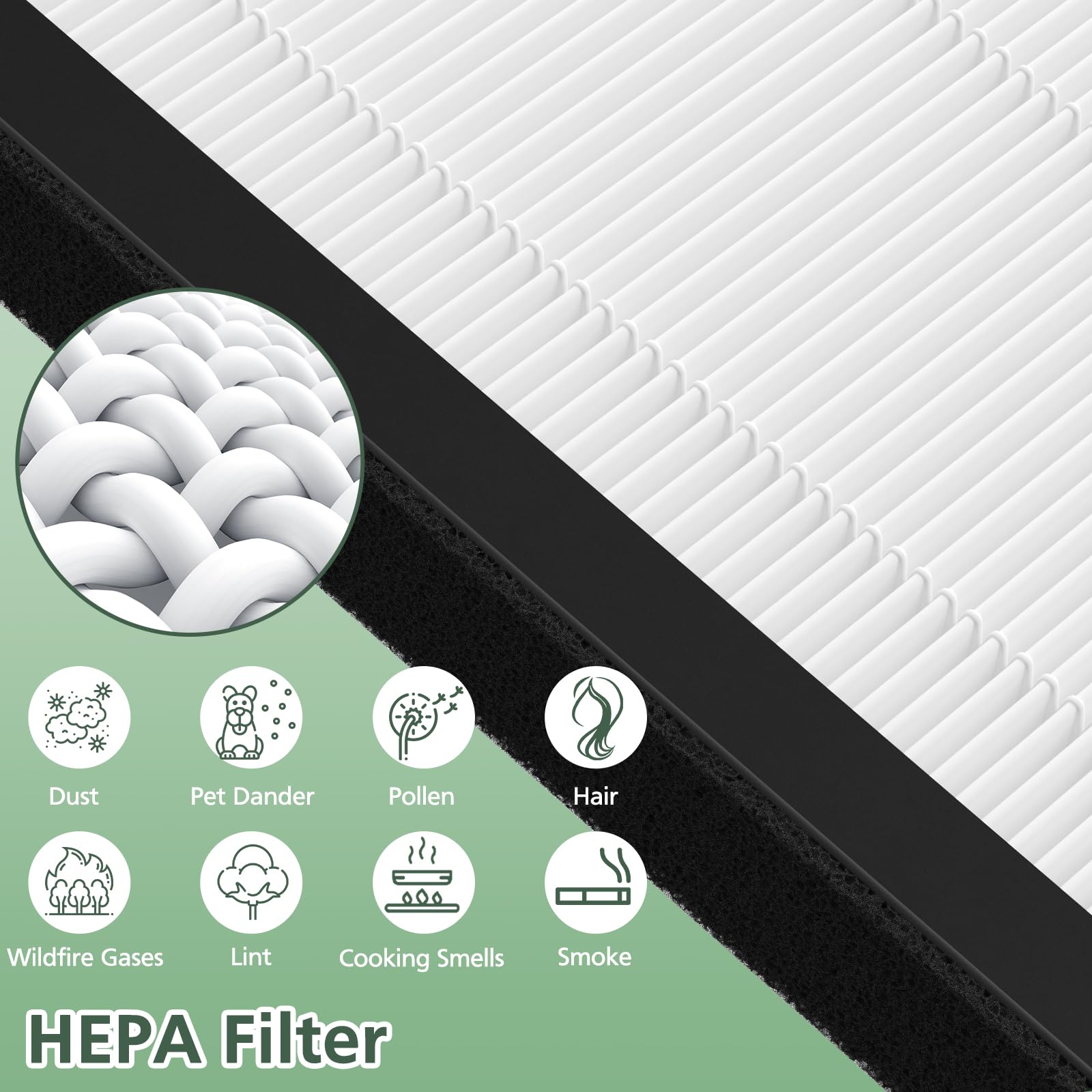 isinlive filtre inséré dans purificateur VEVA ProHEPA 9000 pour compatibilité garantie