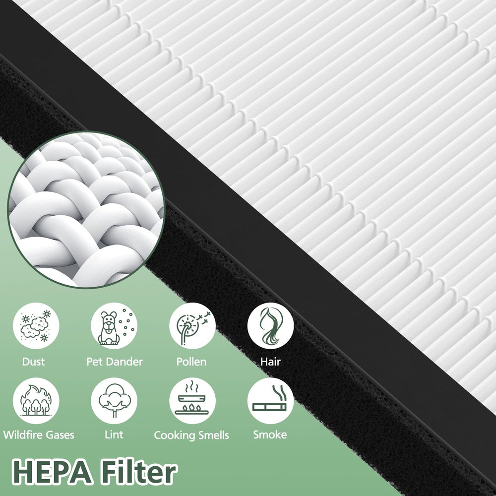 isinlive filtre inséré dans purificateur VEVA ProHEPA 9000 pour compatibilité garantie