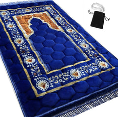 islamika tapis face royal blue montrant confort et élégance