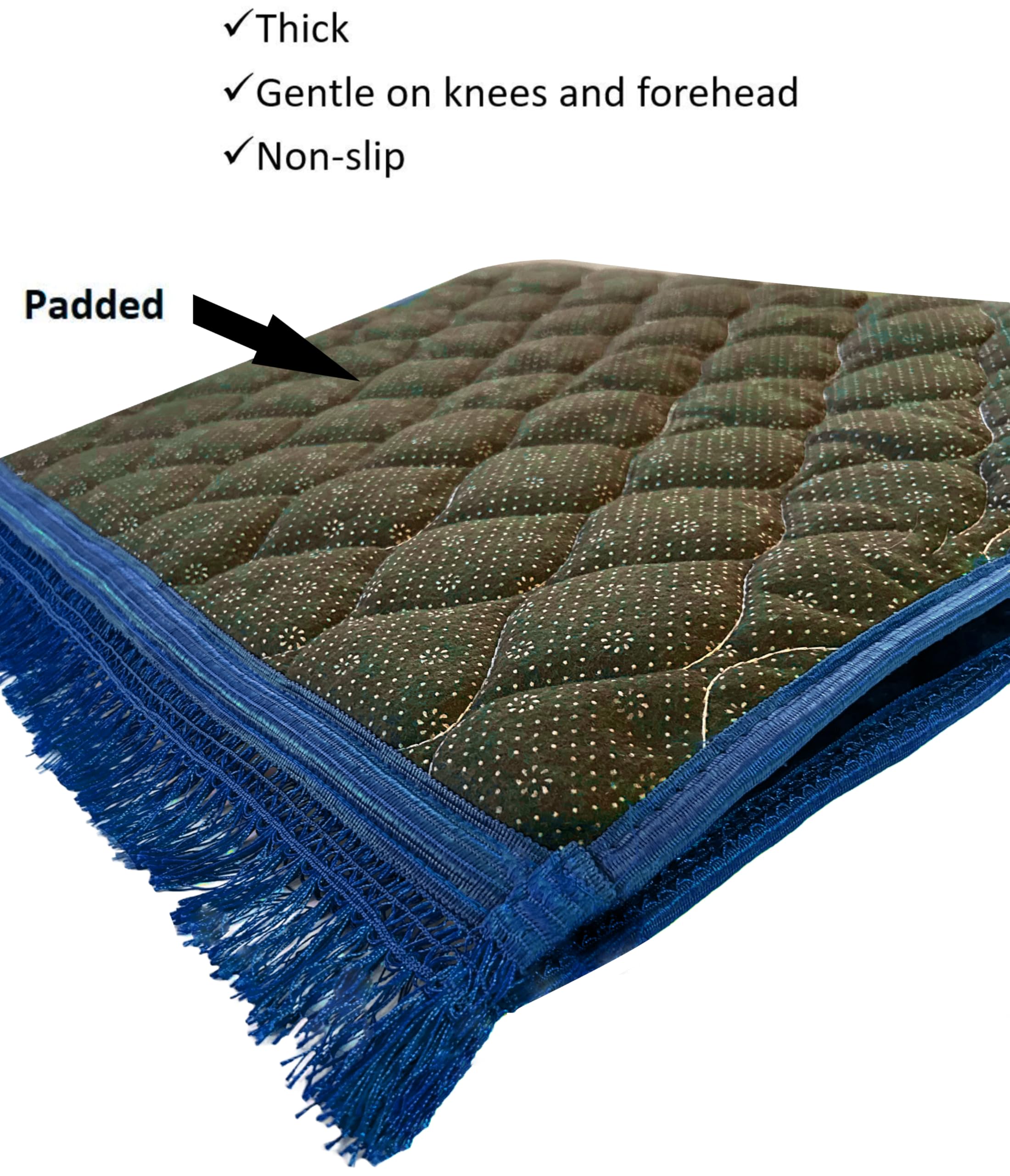 islamika zoom texture velours rembourrage doux et durable