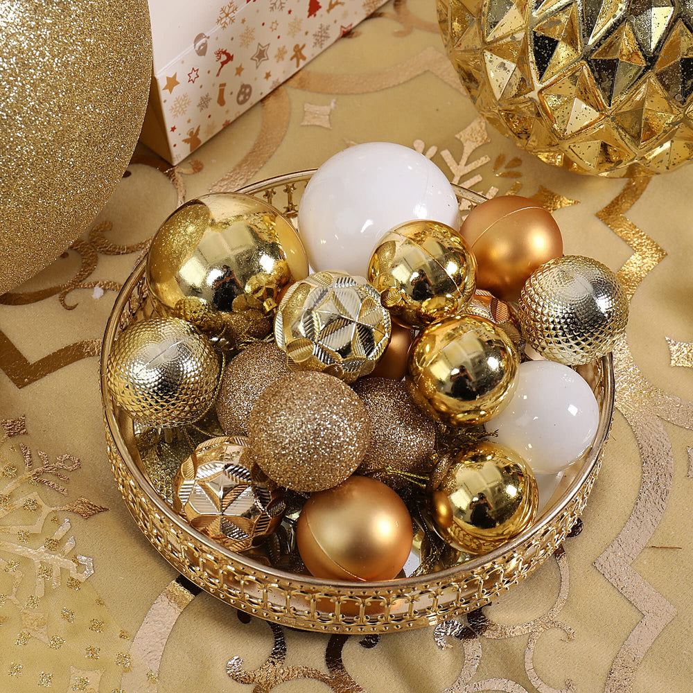 Isulife boule miroitante accrochée au sapin, effet lumineux élégant pour fêtes