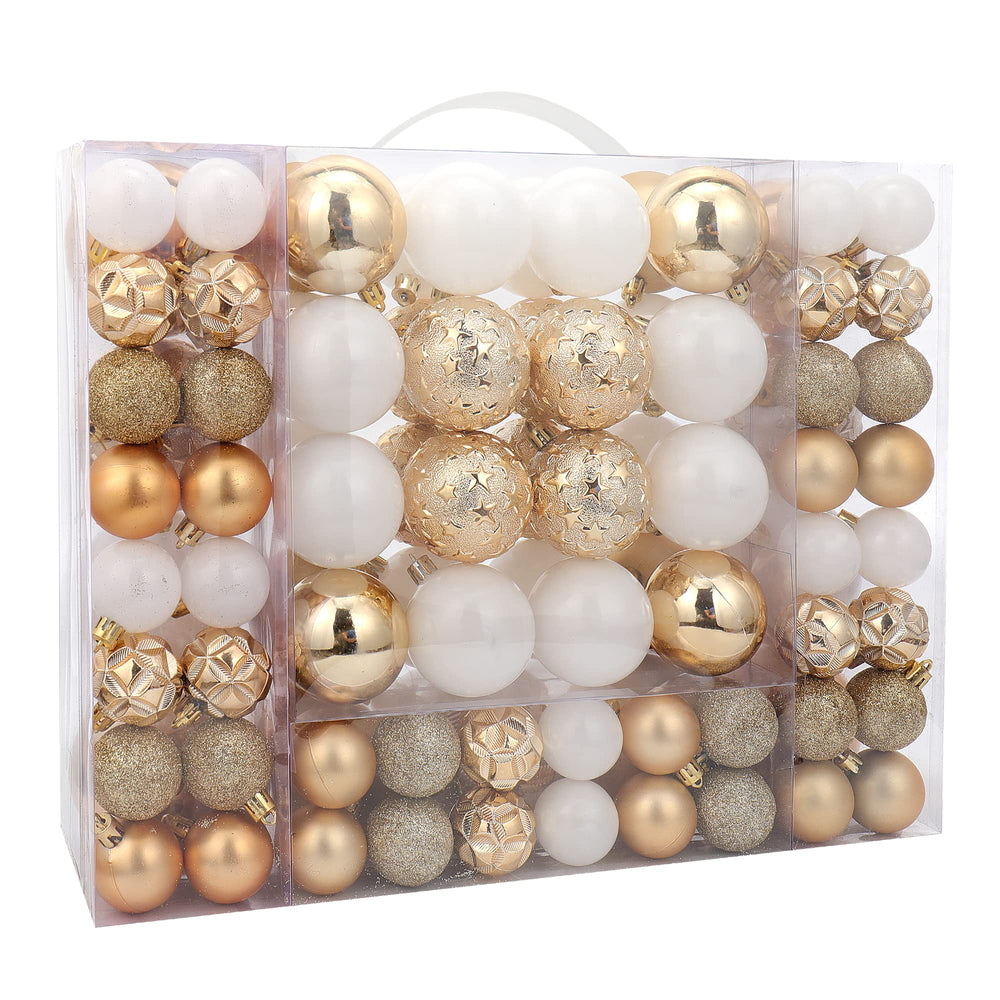 Isulife coffret ouvert montrant 87 boules de Noël, rangement pratique et cadeau prêt