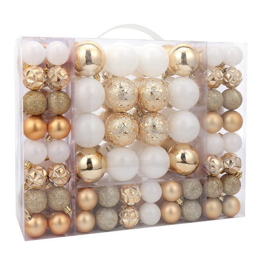 Isulife coffret ouvert montrant 87 boules de Noël, rangement pratique et cadeau prêt