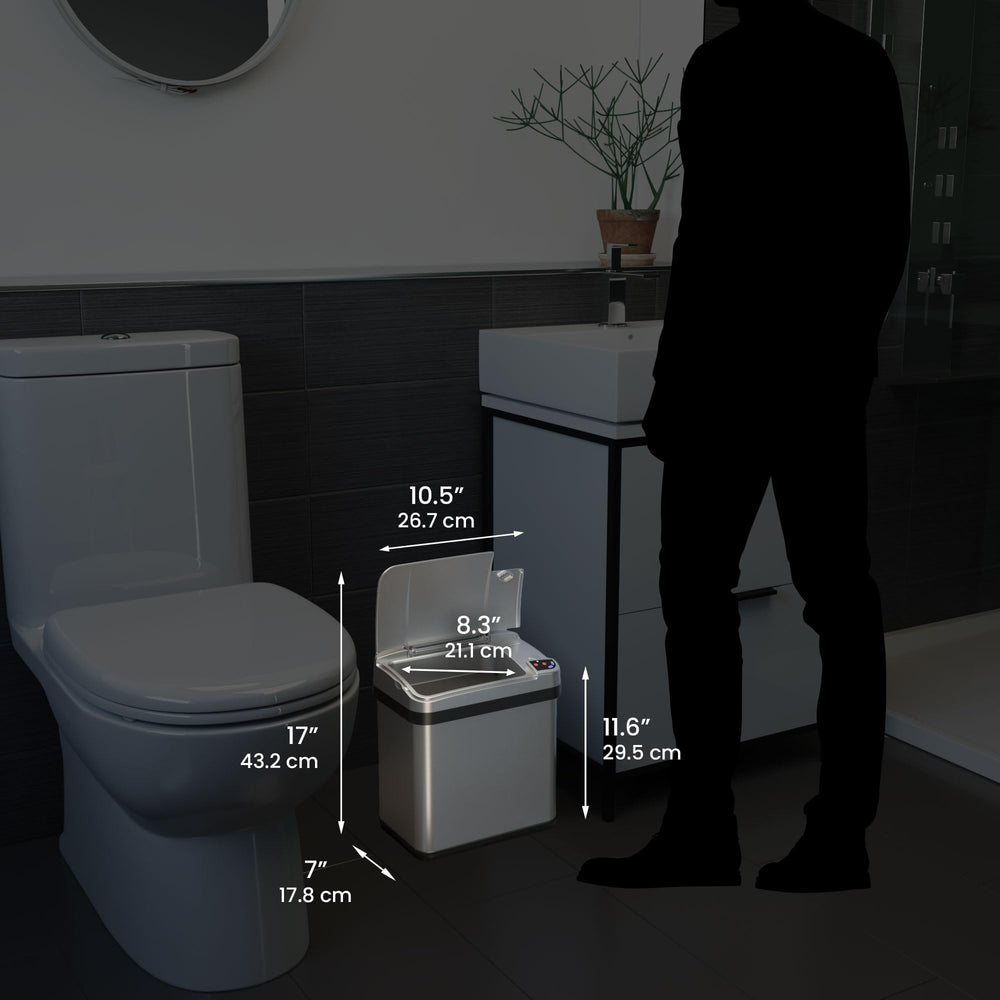 iTouchless acier brossé finition gros plan anti-traces esthétique
